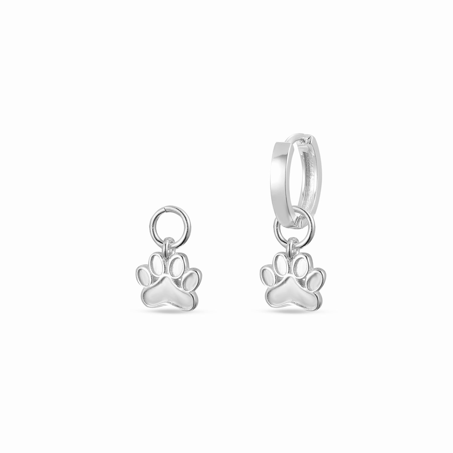 Silver earring pendant