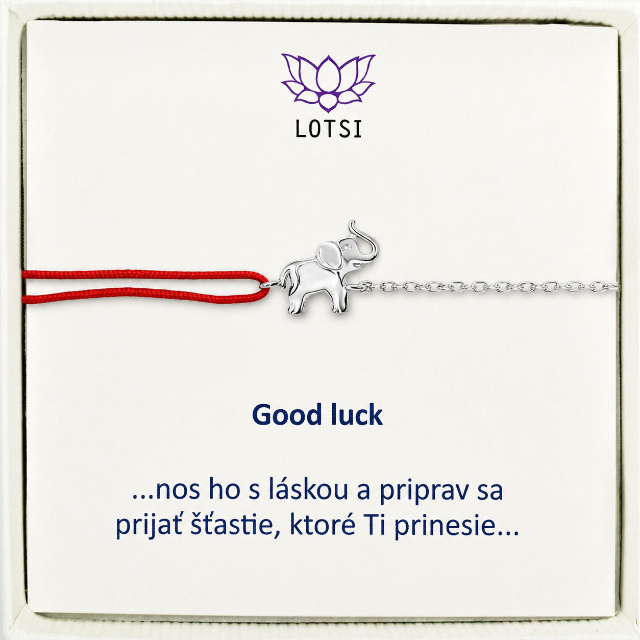 Silver bracelet Good luck