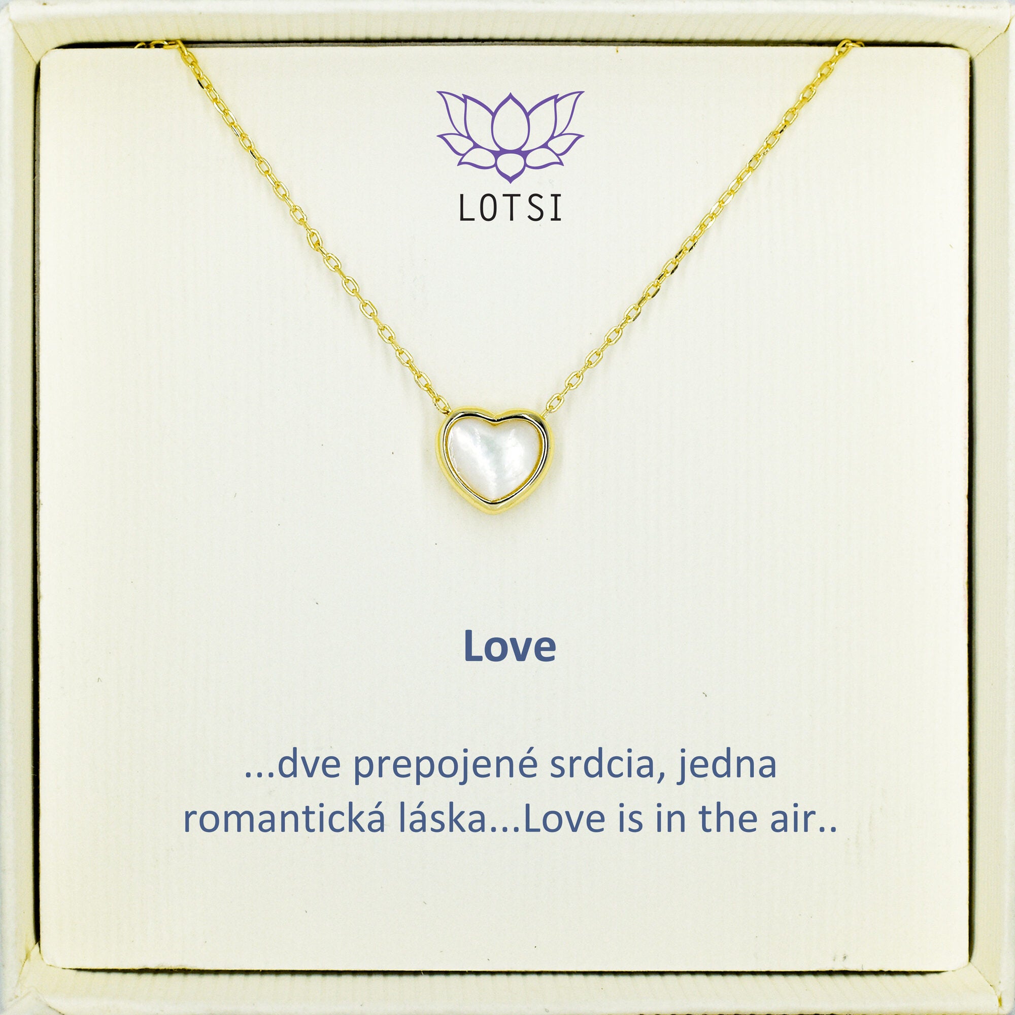 Strieborná retiazka Love