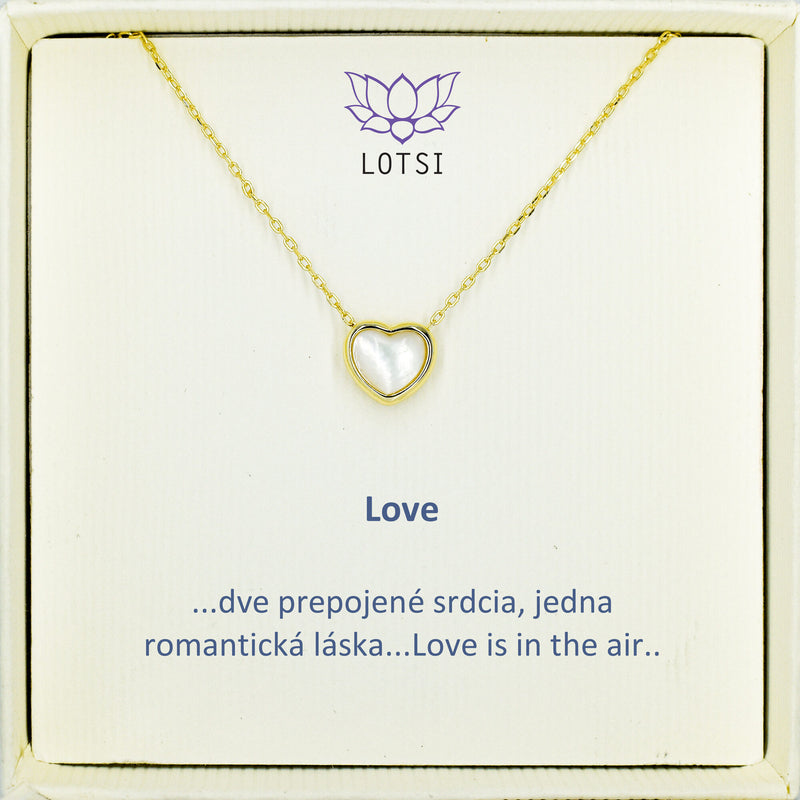Strieborná retiazka Love