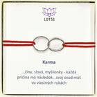 Silver bracelet Karma