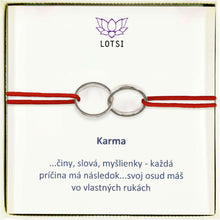 Silver bracelet Karma