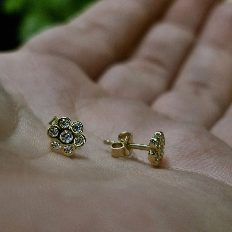 Gold earrings