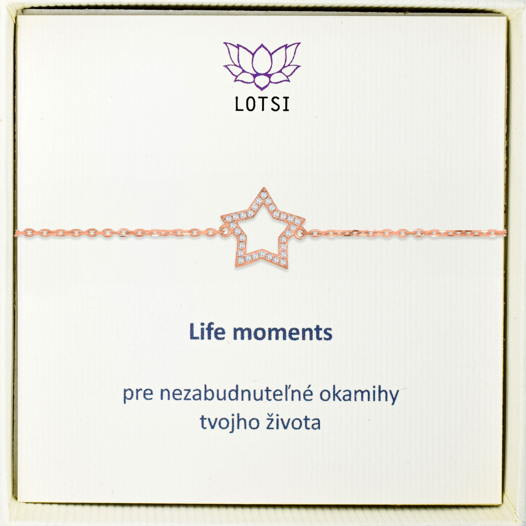 Silver bracelet Life moments