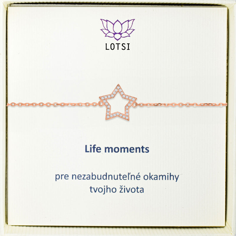 Silver bracelet Life moments
