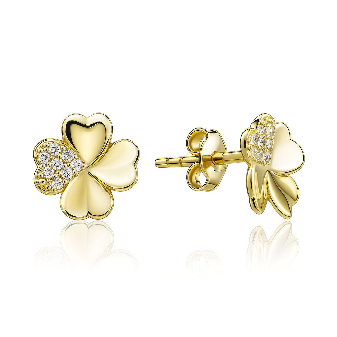 Gold earrings