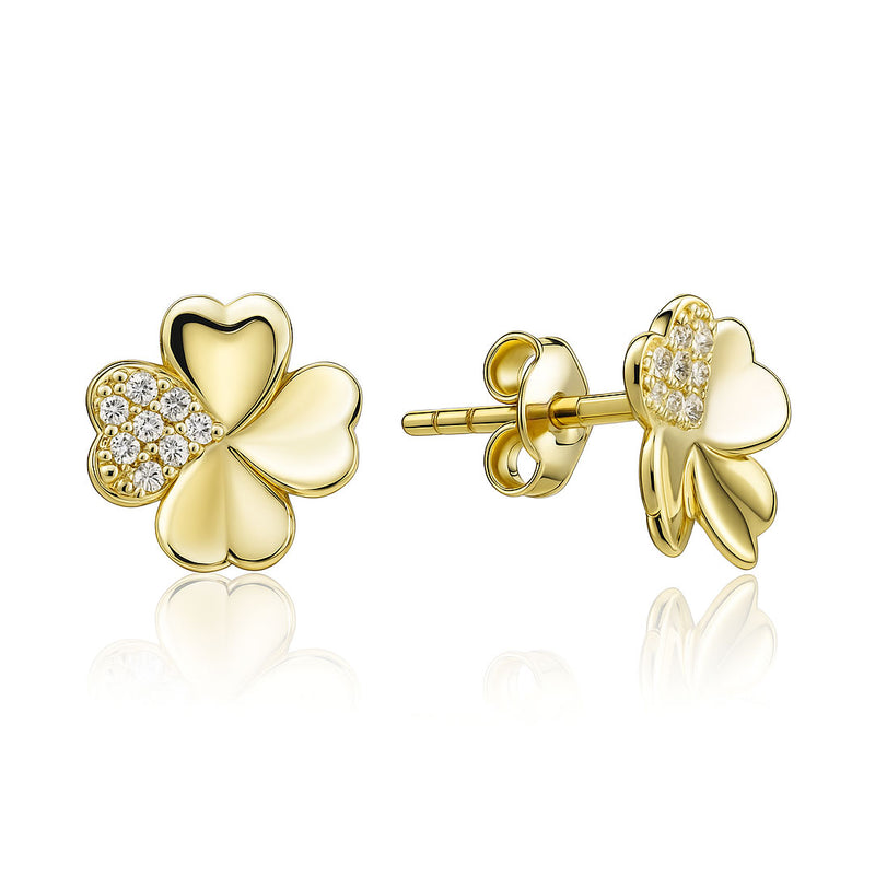 Gold earrings