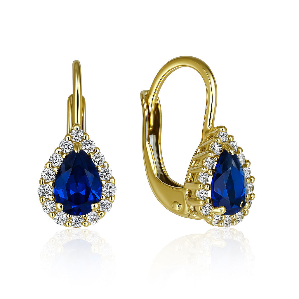 Gold earrings