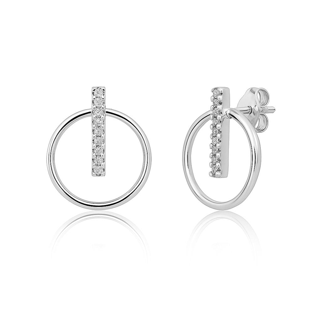 Silver earrings