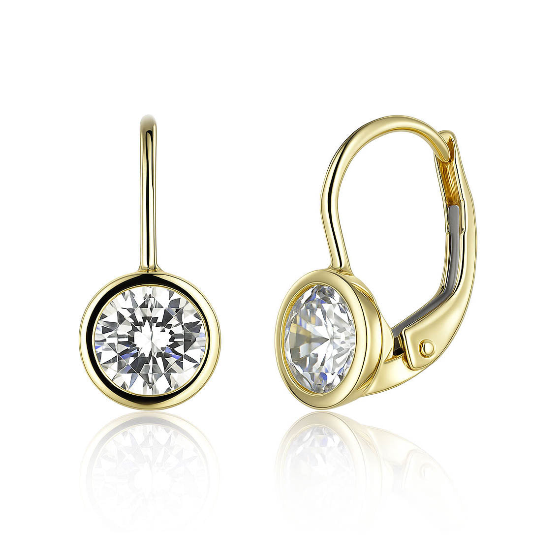 Gold earrings