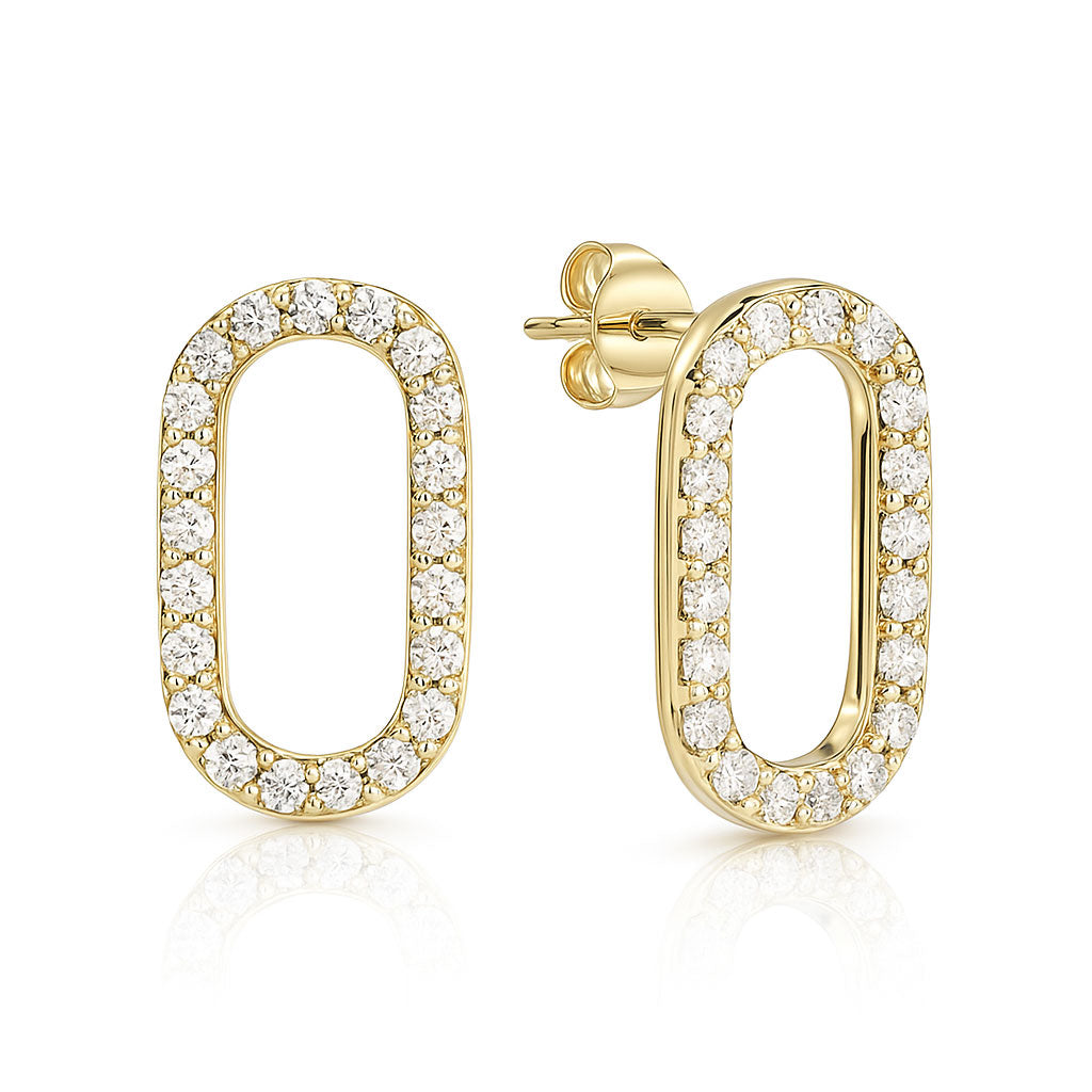 Silver earrings