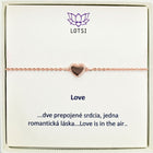 Silberarmband Love
