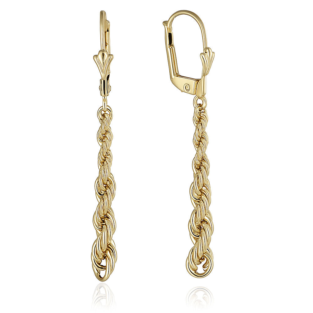 Gold earrings