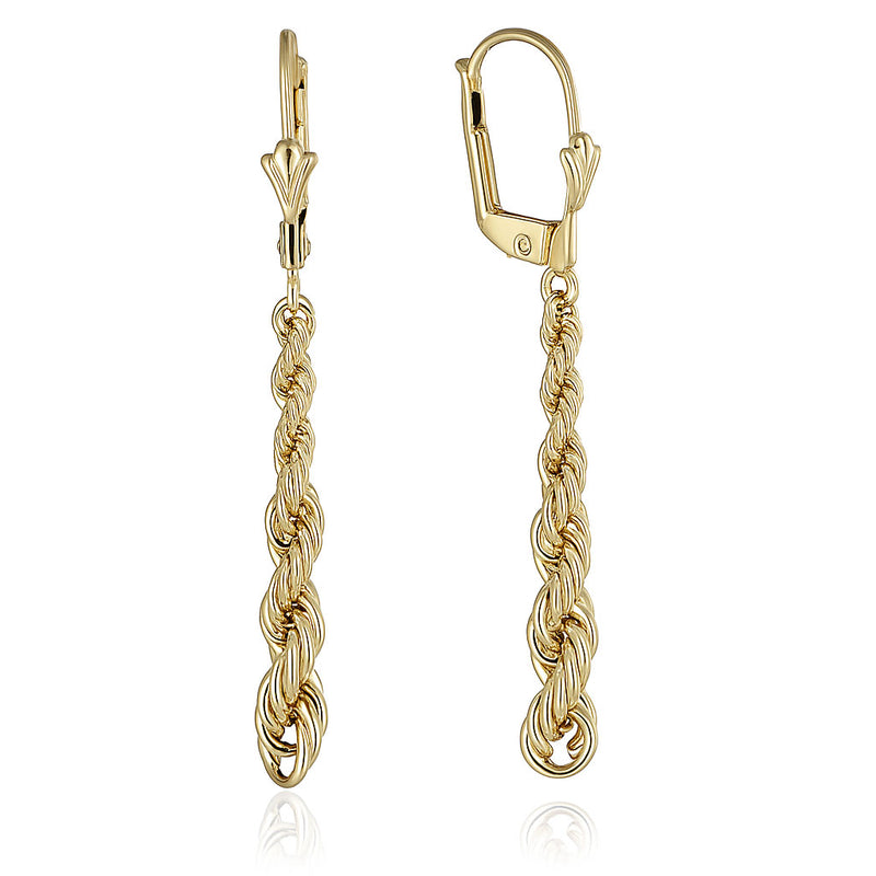 Gold earrings