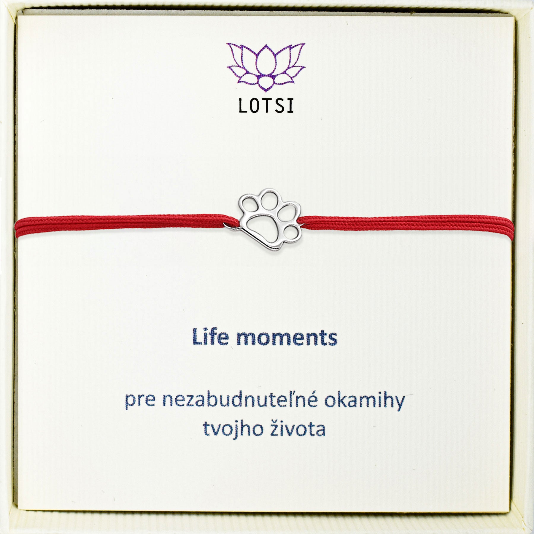 Silver bracelet Life moments