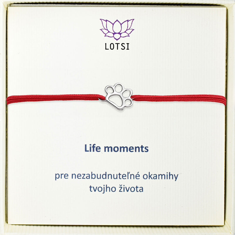 Silver bracelet Life moments