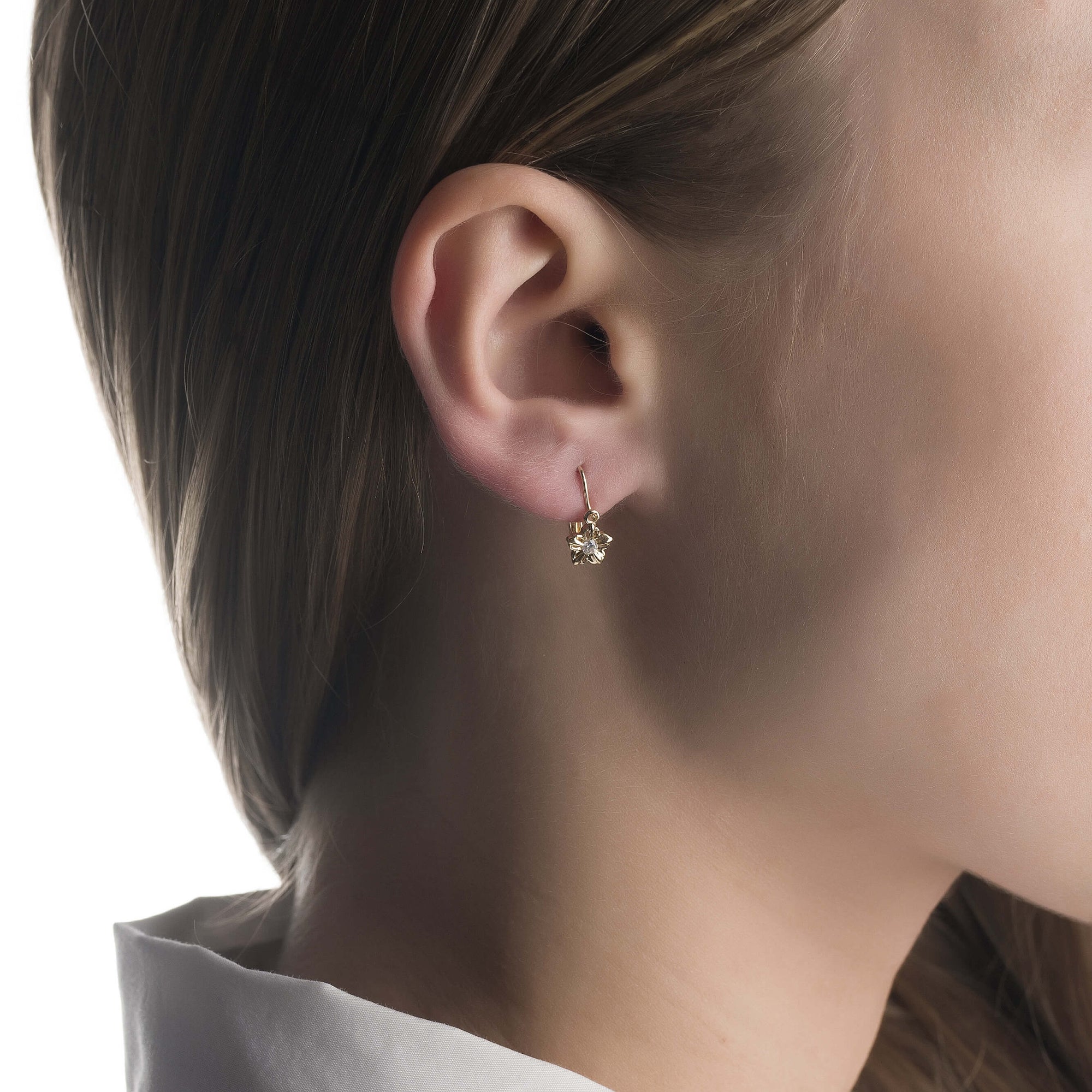 Gold earrings