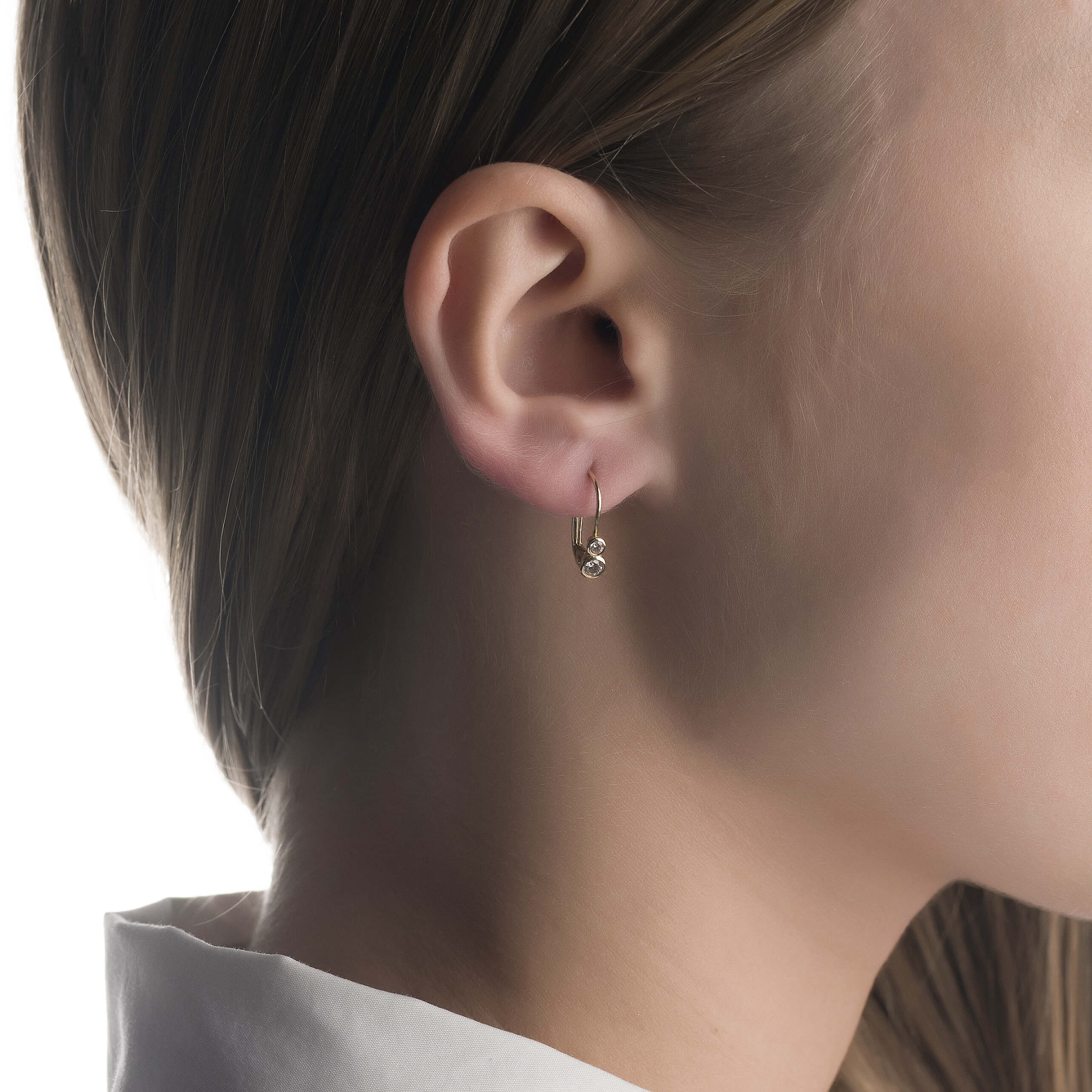 Gold earrings
