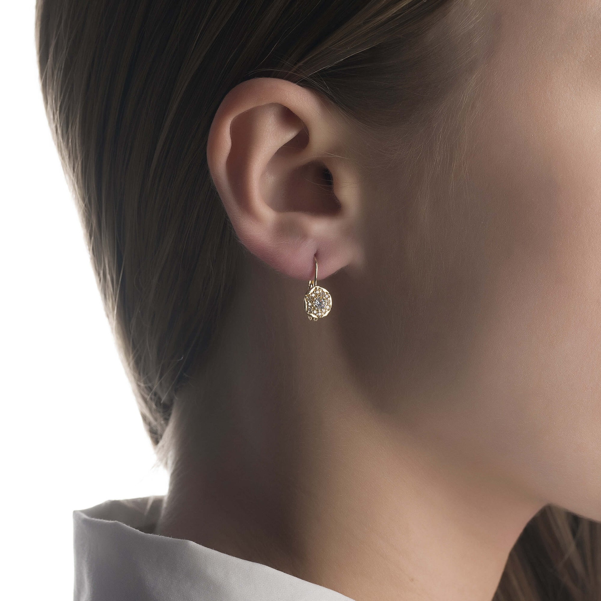 Gold earrings