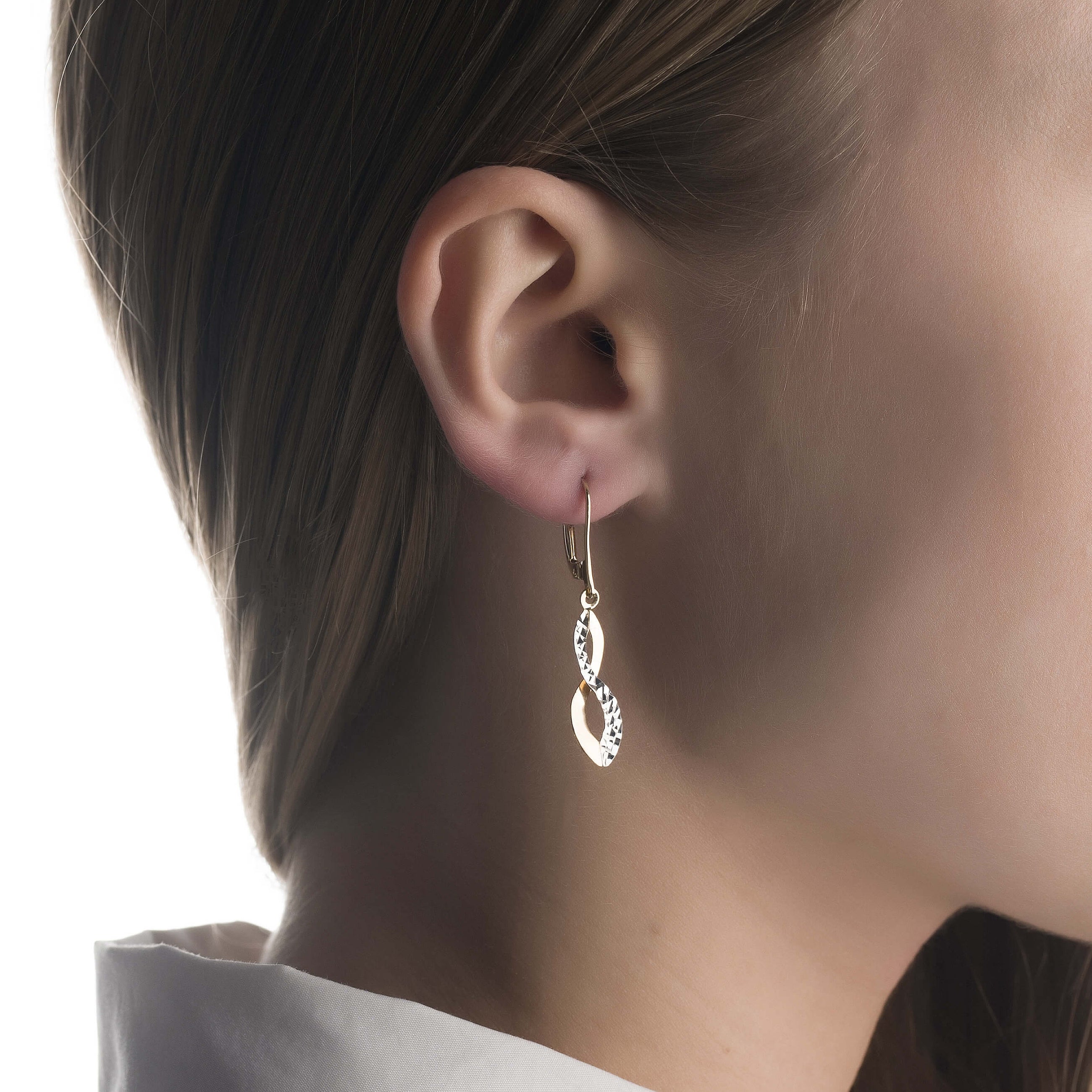 Gold earrings