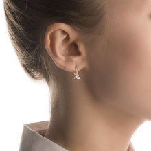 Gold earrings