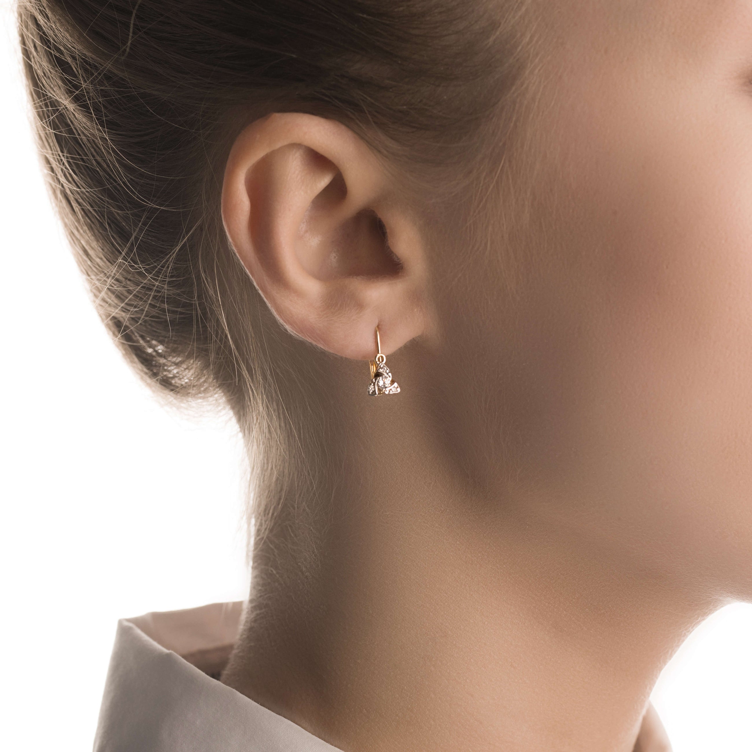 Gold earrings