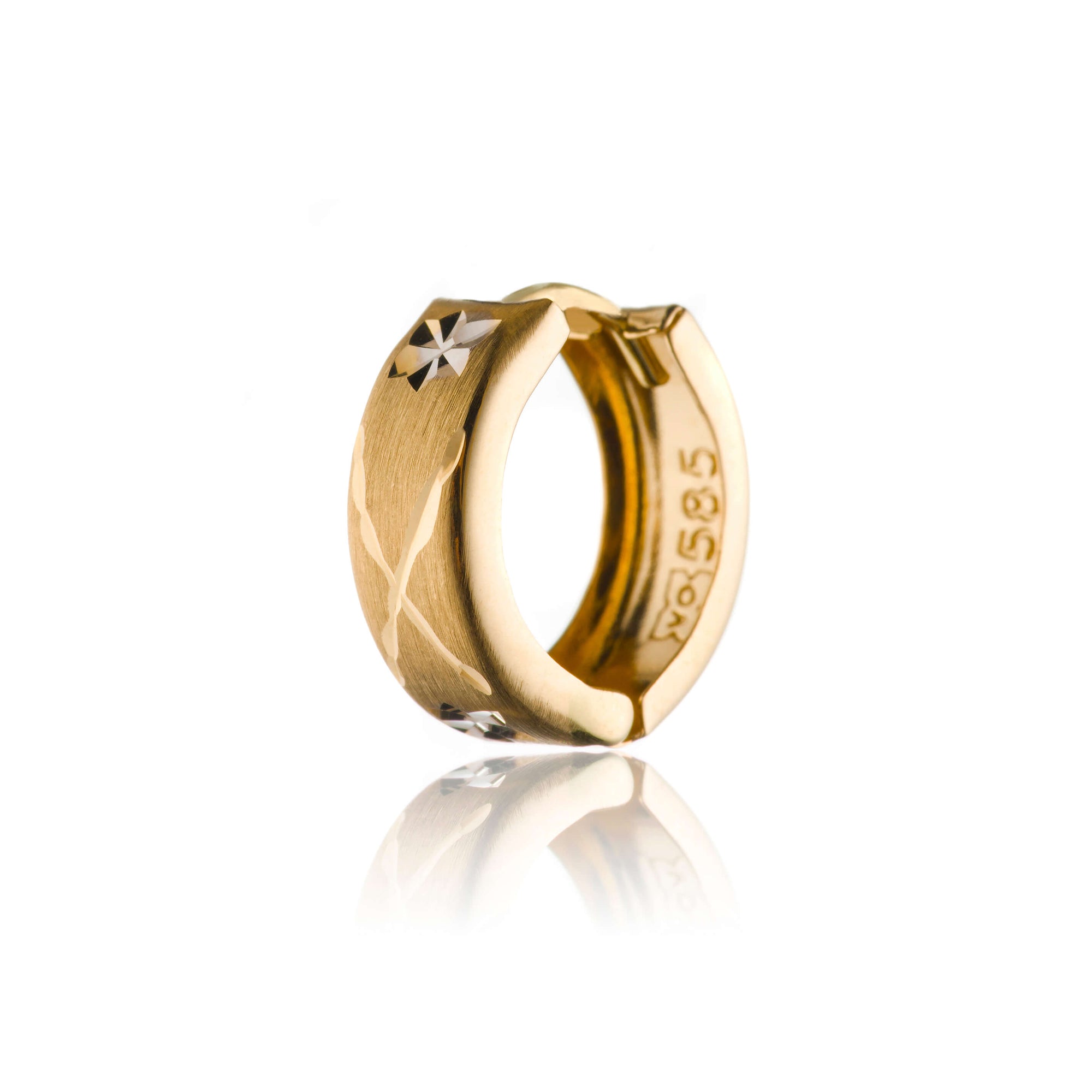Gold earrings