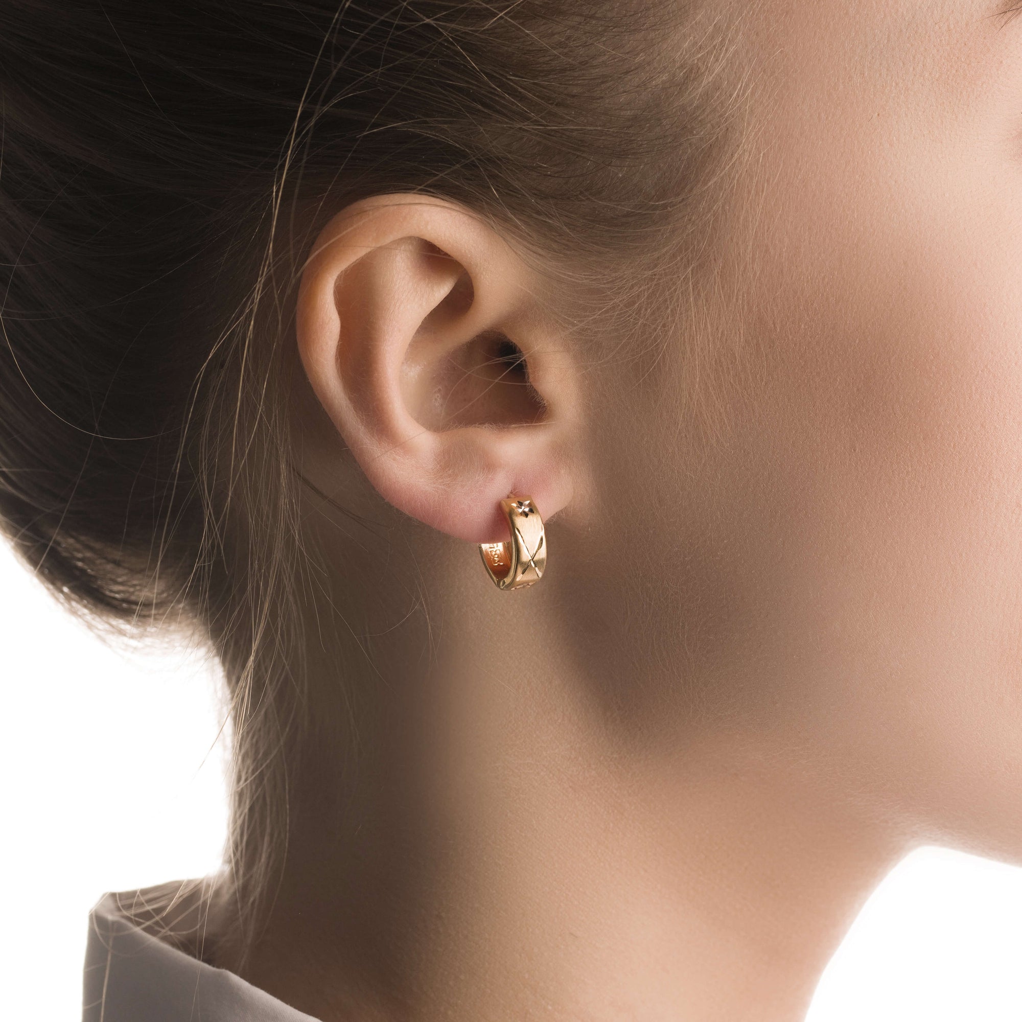 Gold earrings