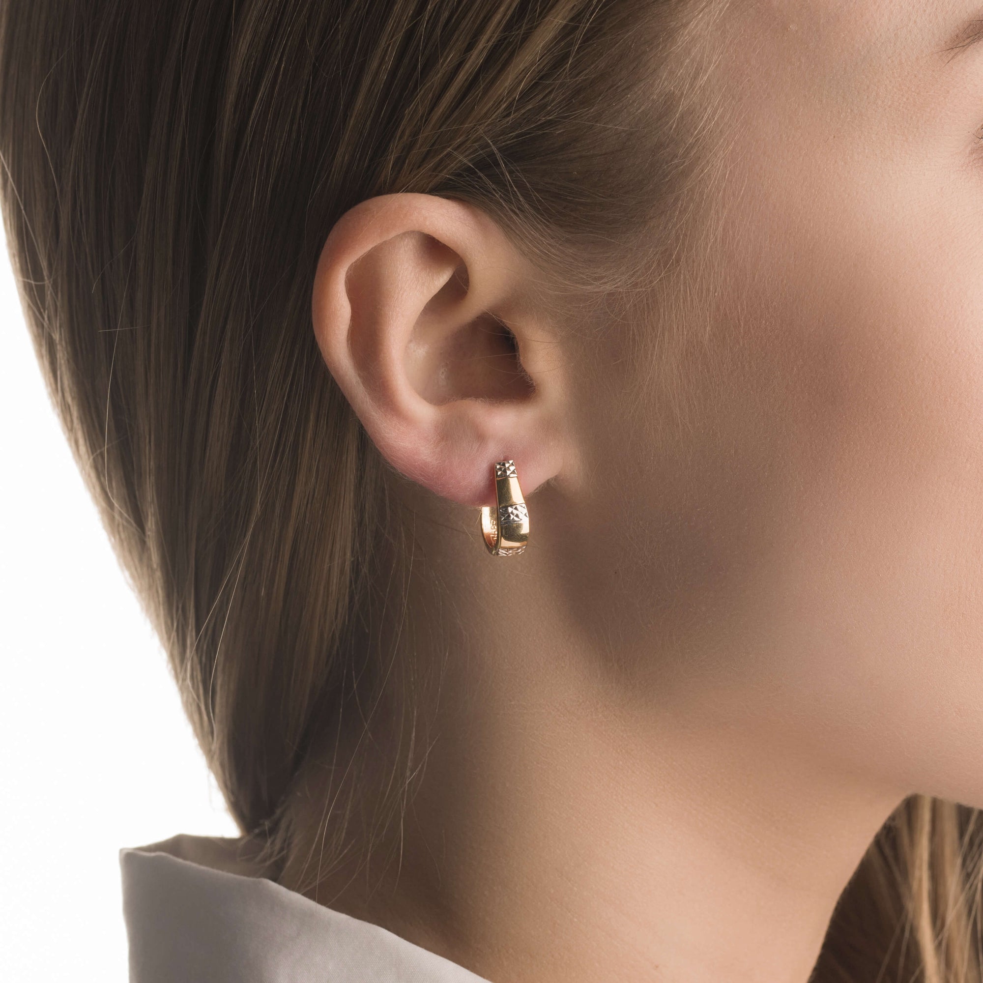 Gold earrings