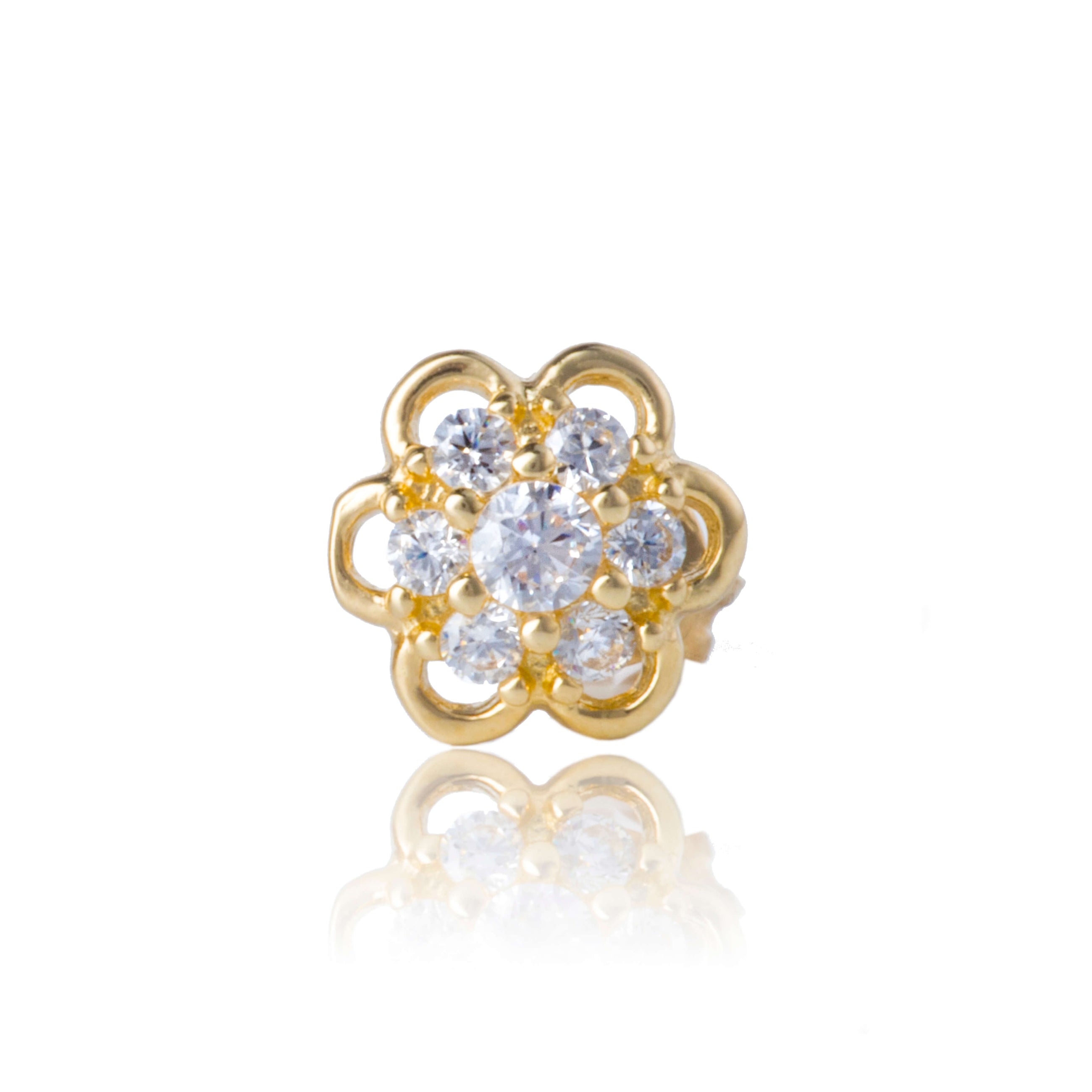 Gold earrings