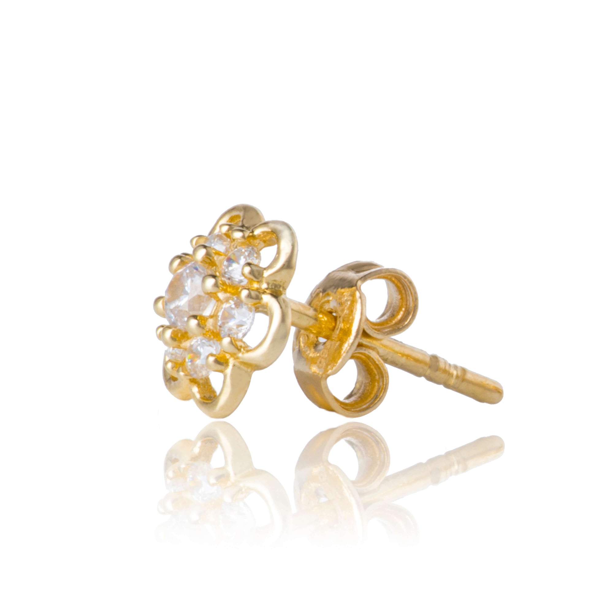 Gold earrings