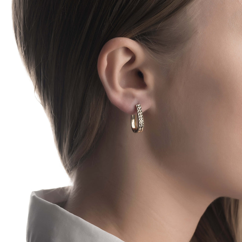 Gold earrings
