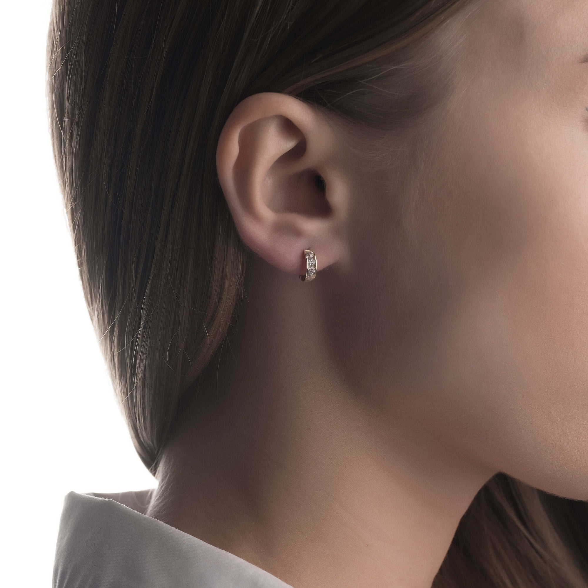 Gold earrings