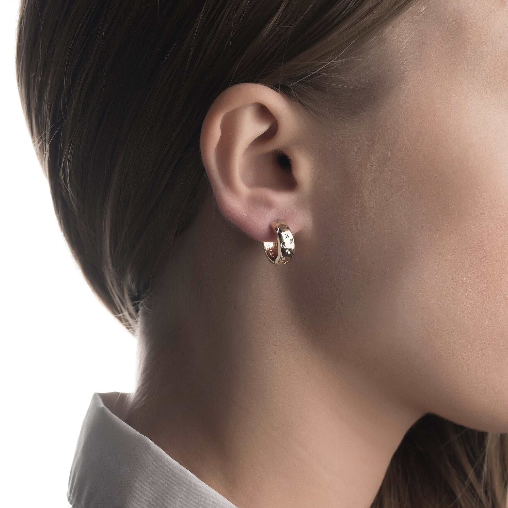 Gold earrings