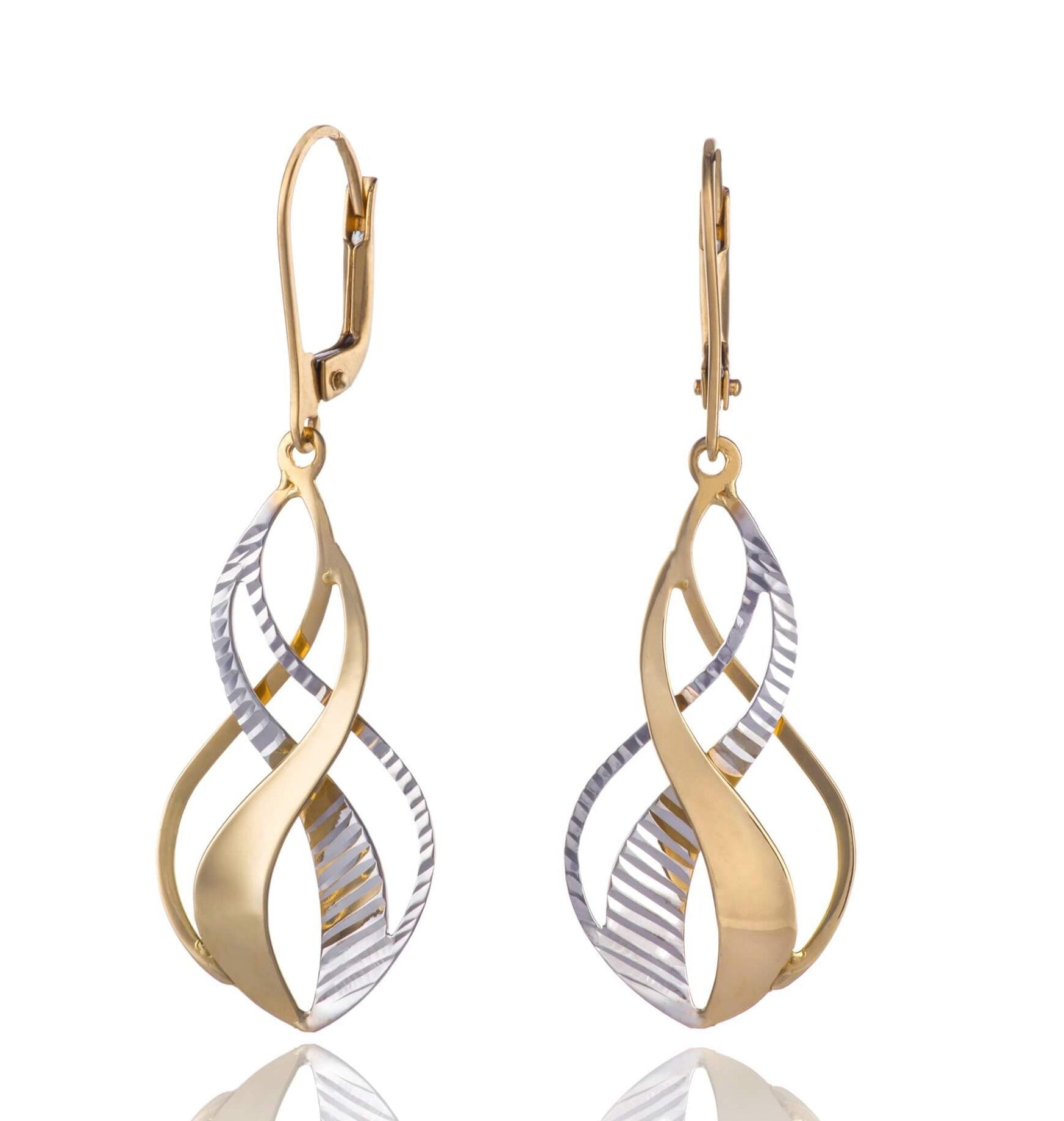 Gold earrings