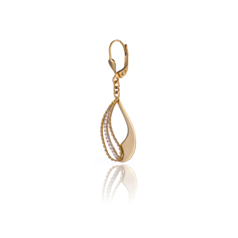 Gold earrings