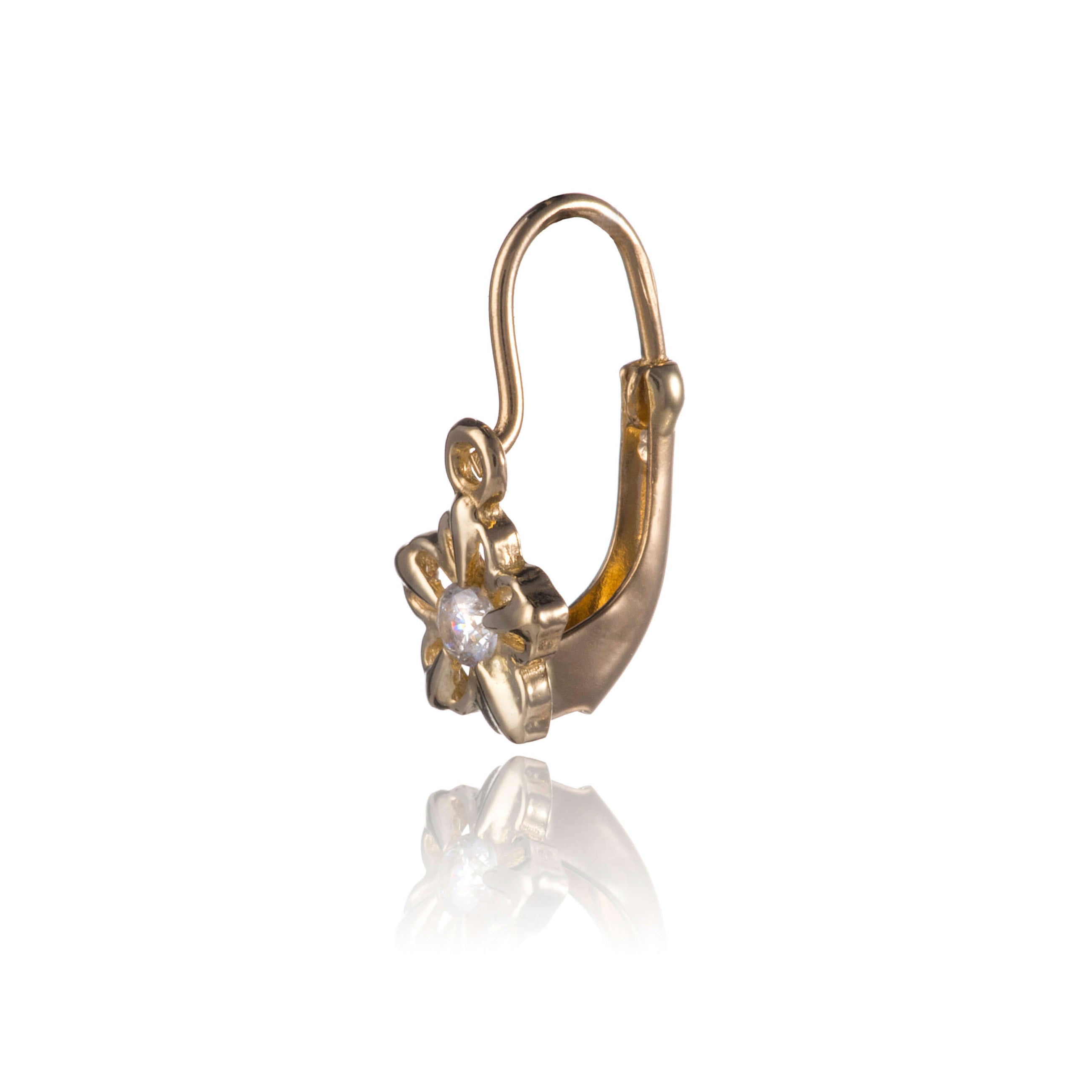 Gold earrings