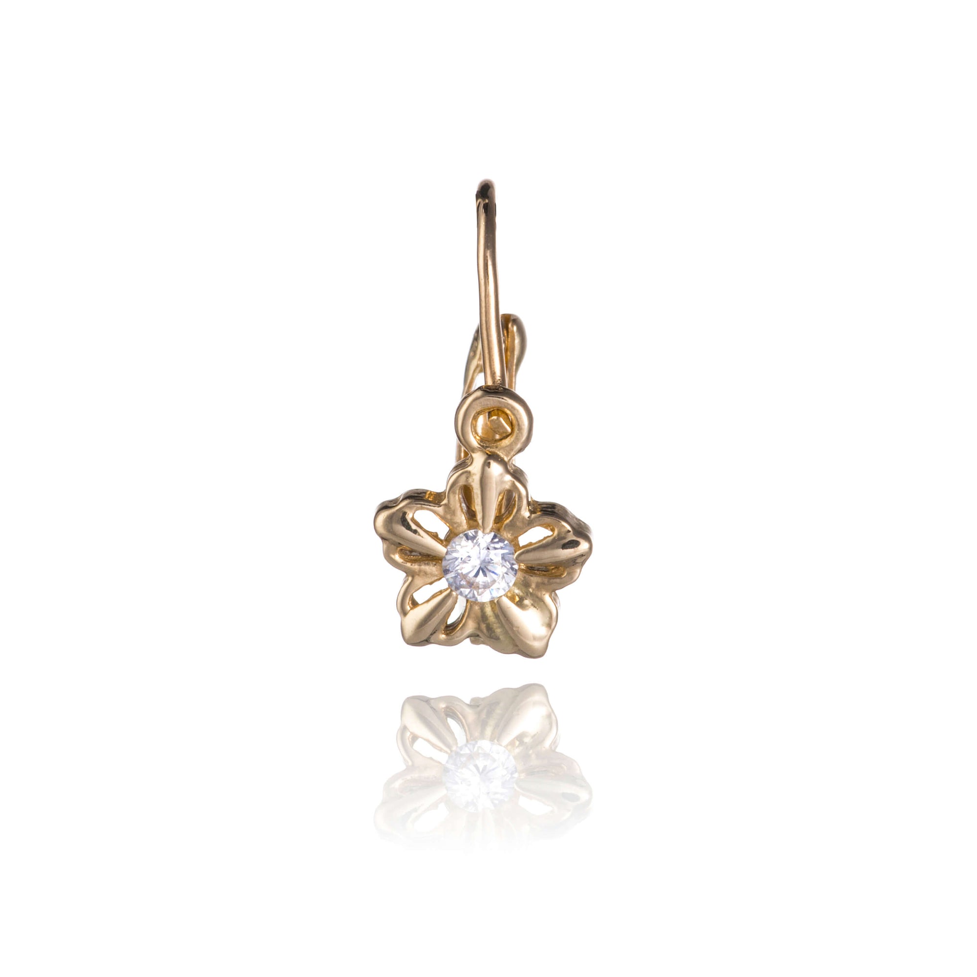 Gold earrings