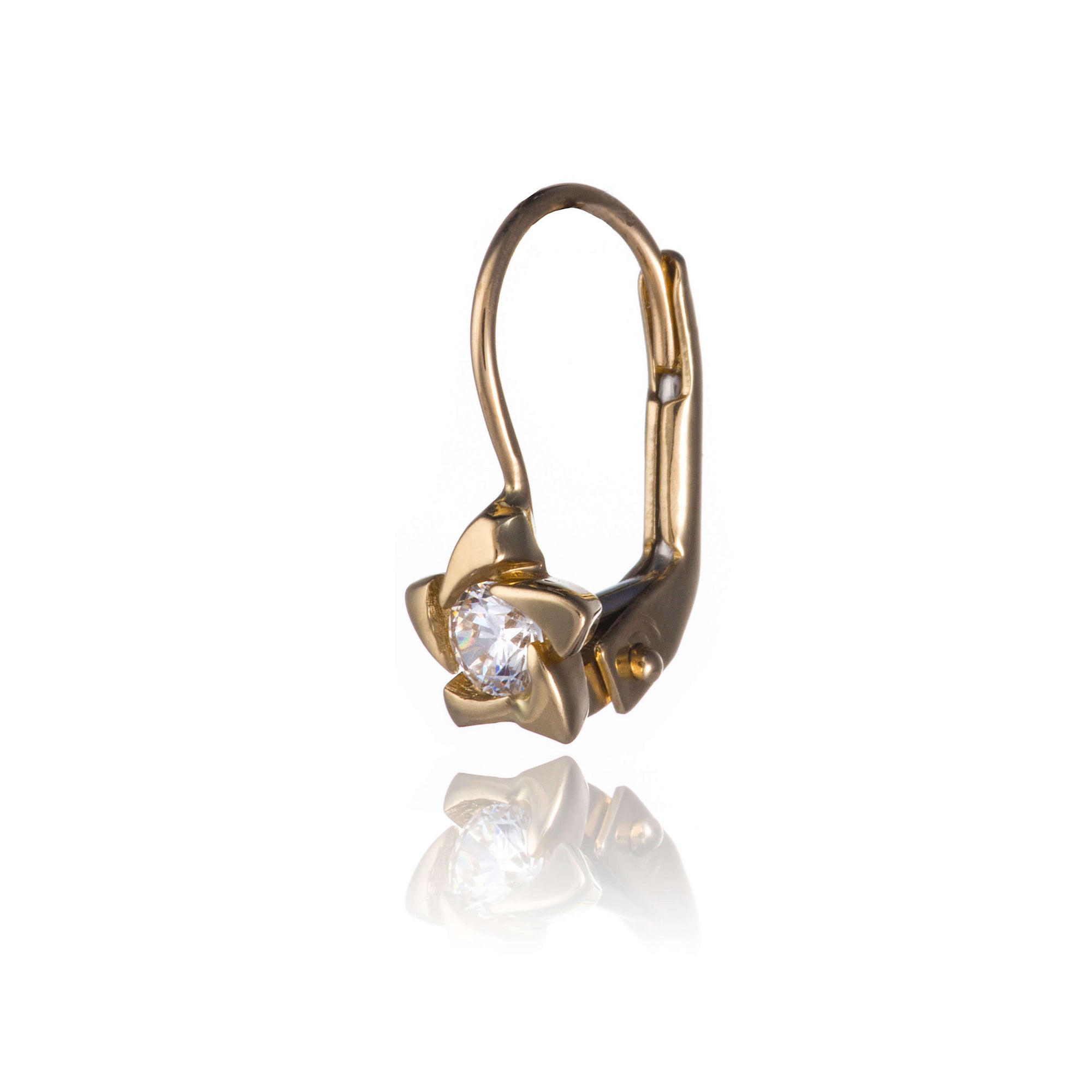 Gold earrings