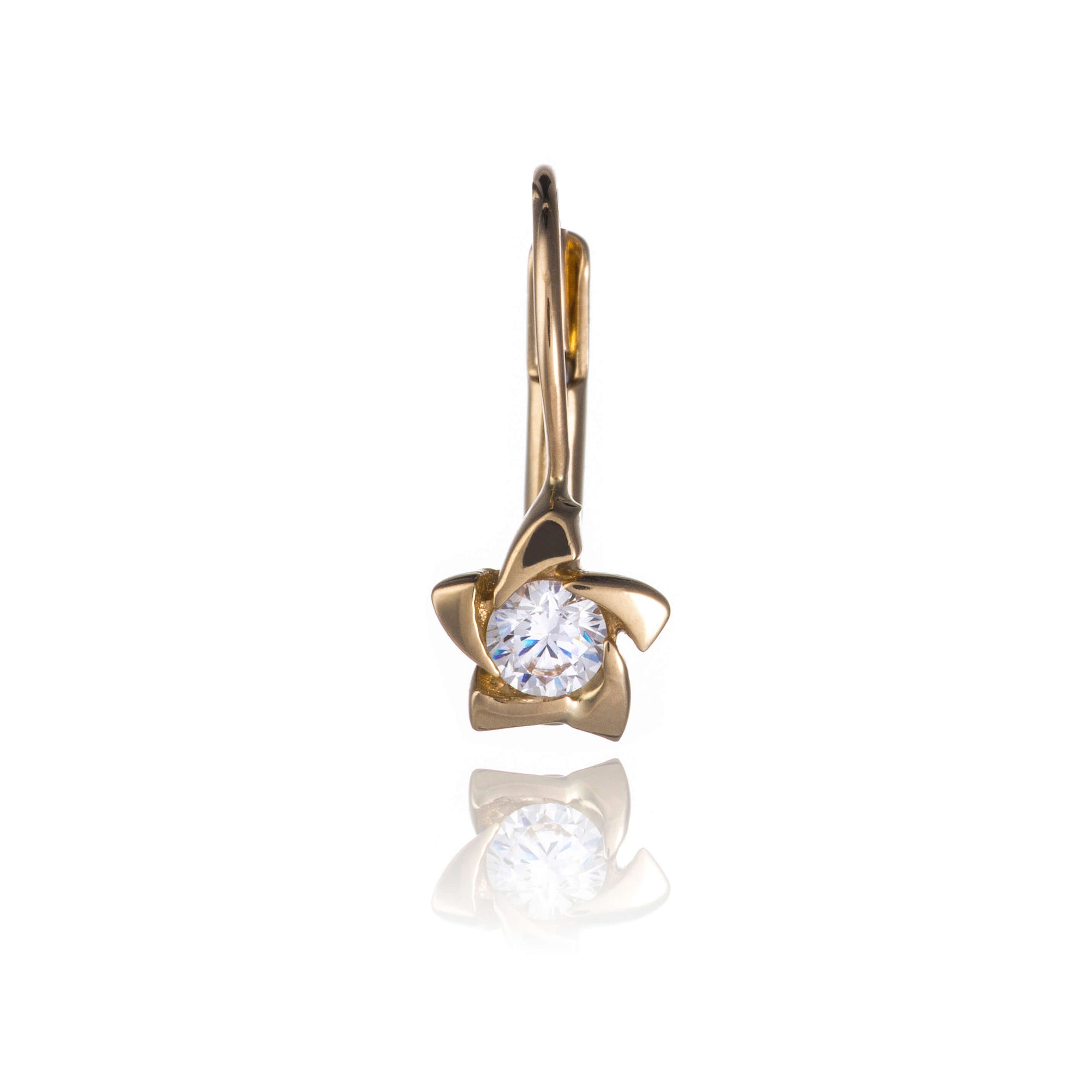 Gold earrings