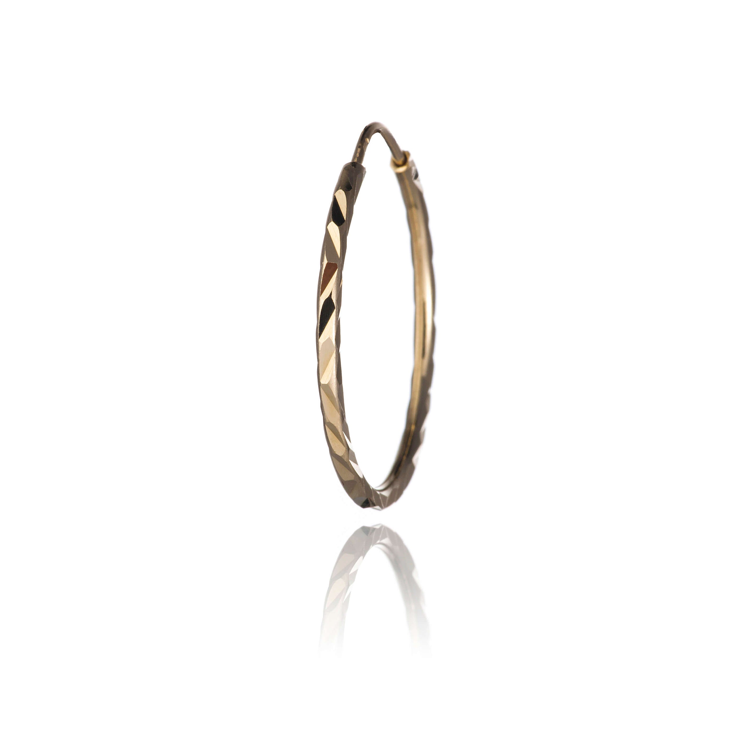Gold hoop earrings