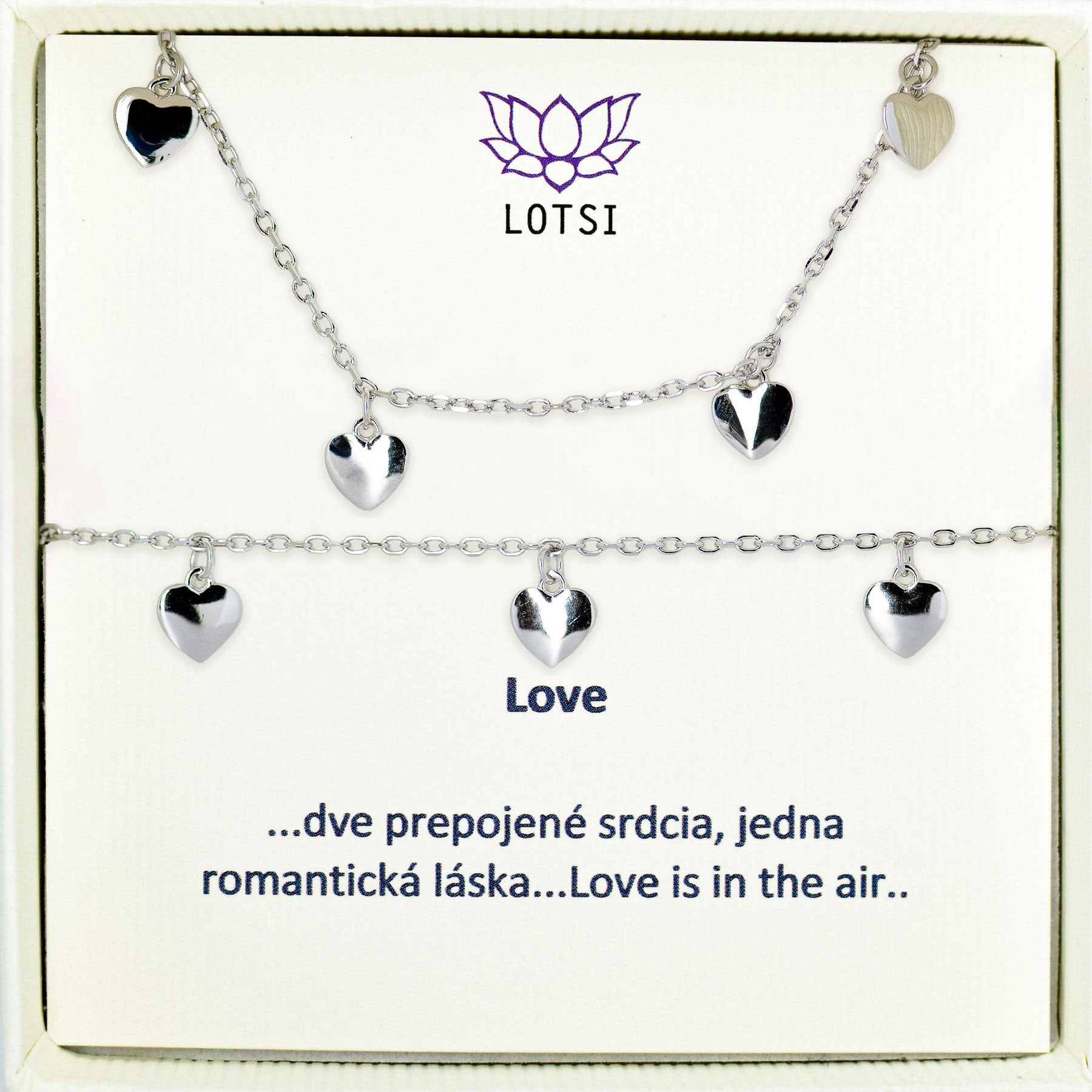 Silver set Love