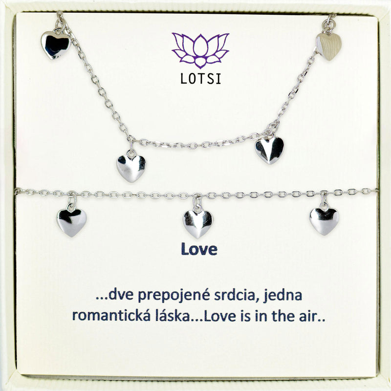 Silver set Love