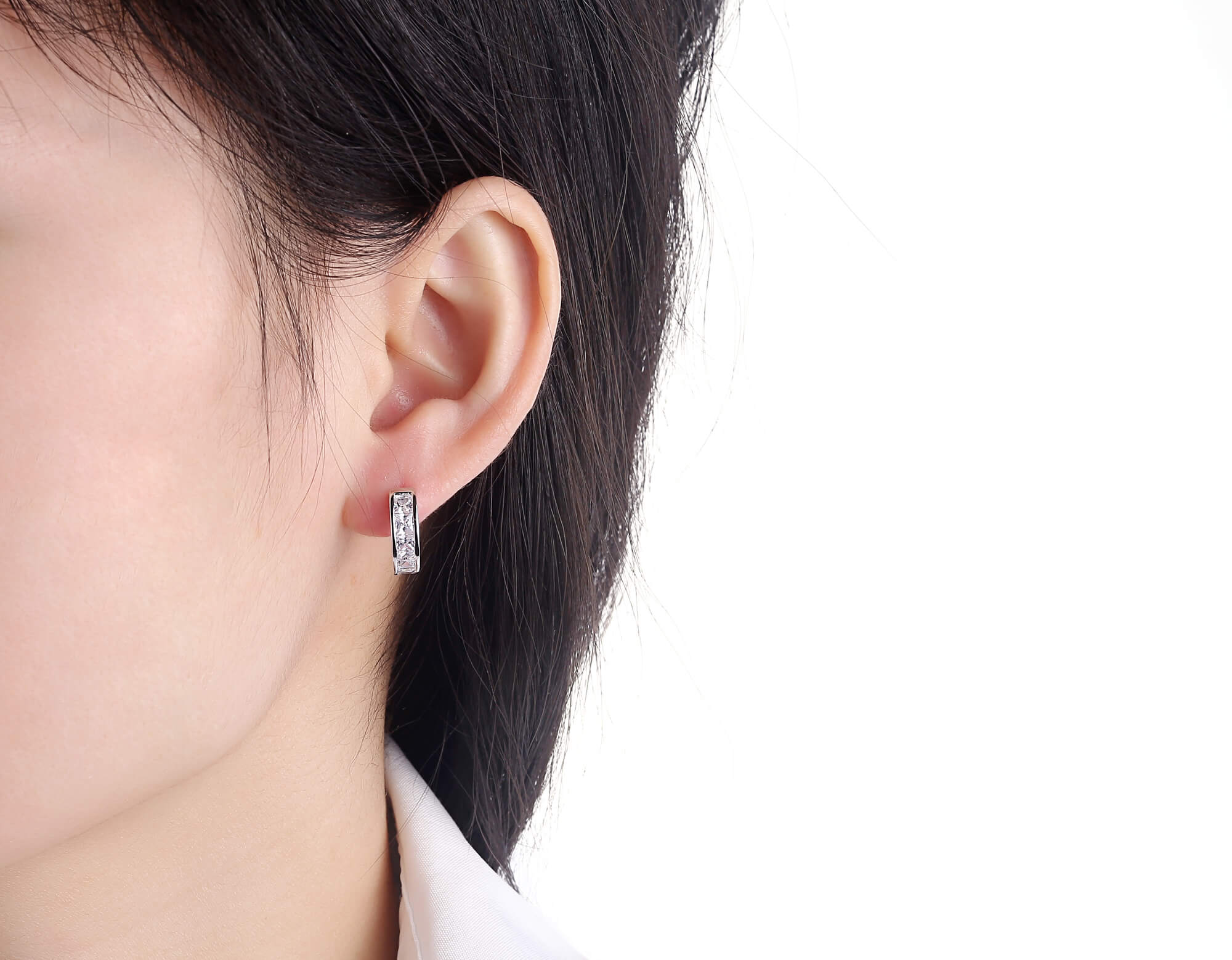 Silver earrings