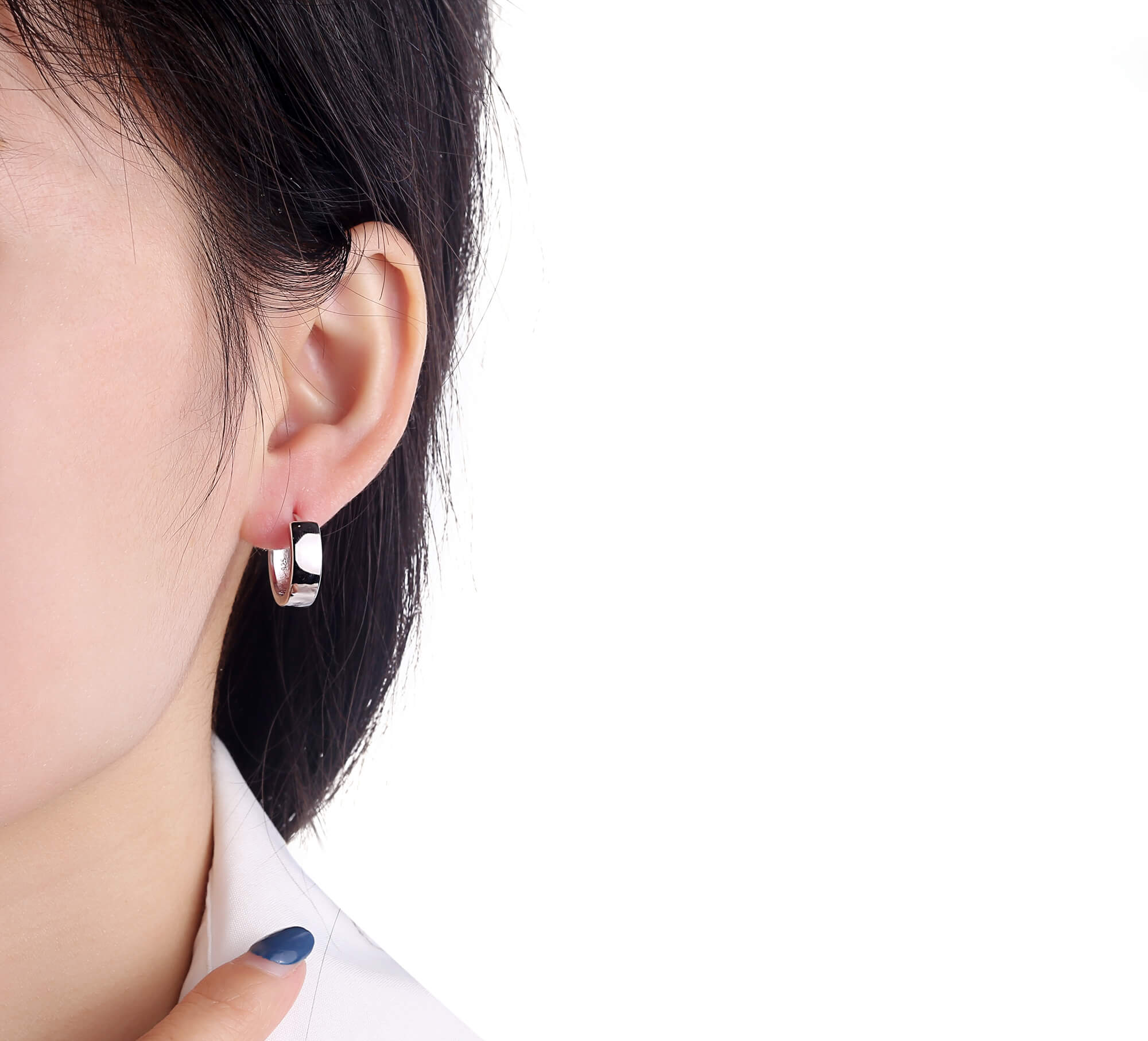 Silver earrings