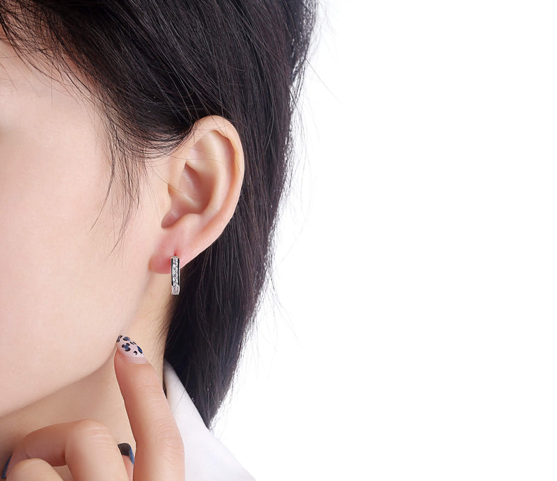 Silver earrings