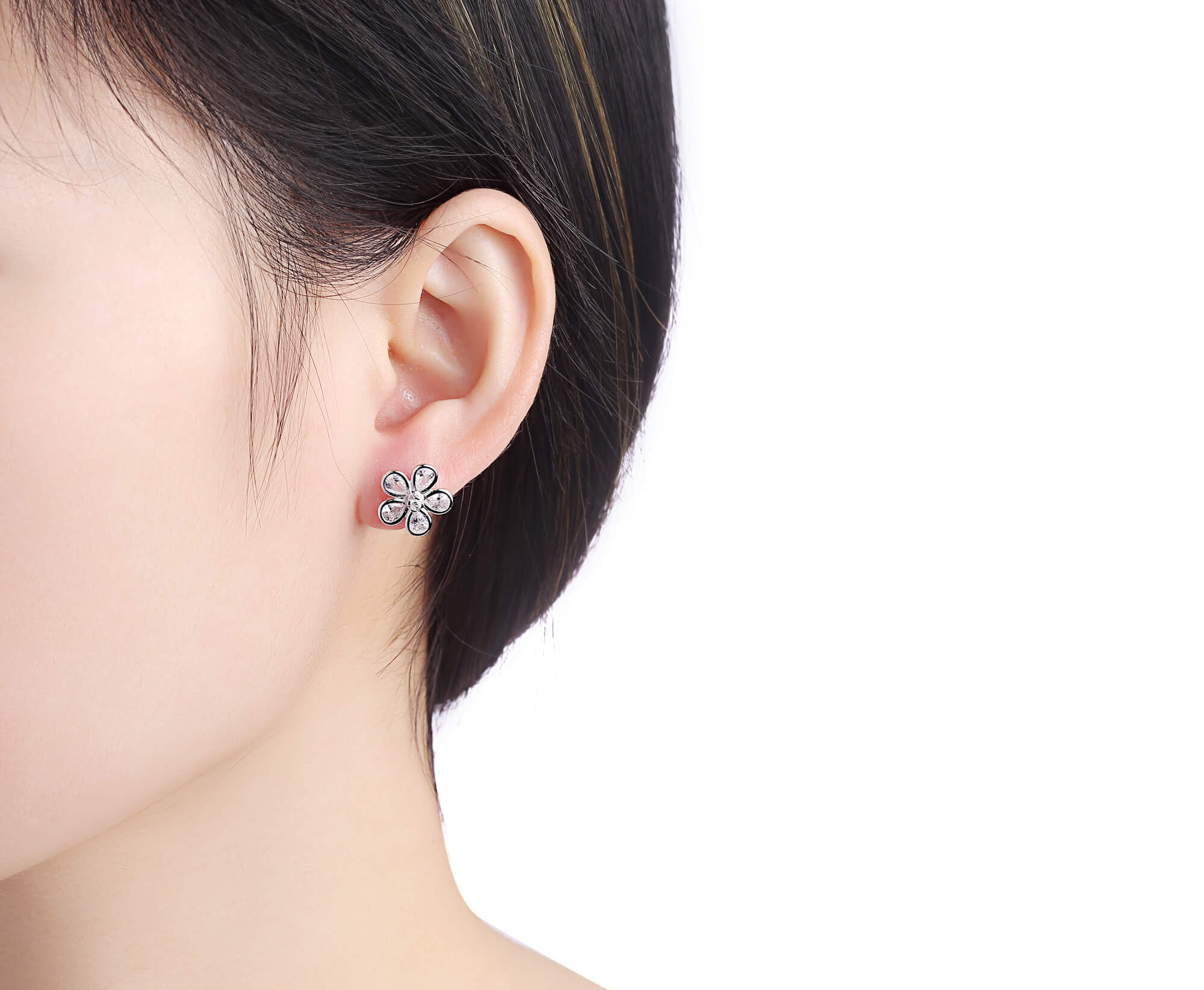 Silver earrings