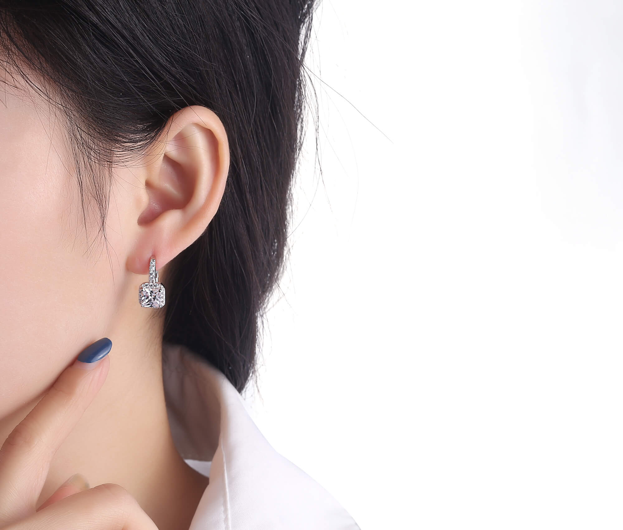 Silver earrings