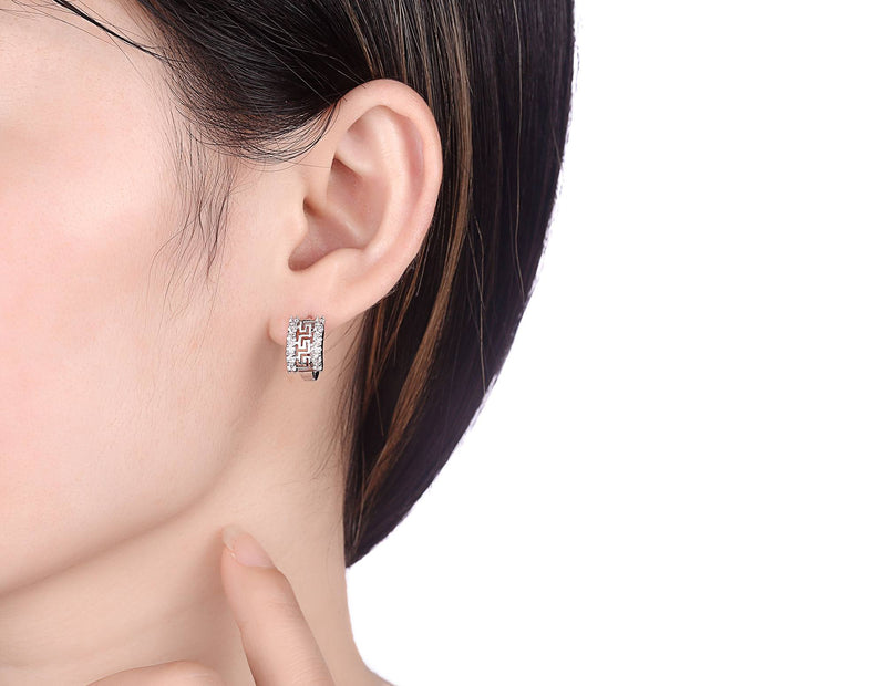 Silver earrings