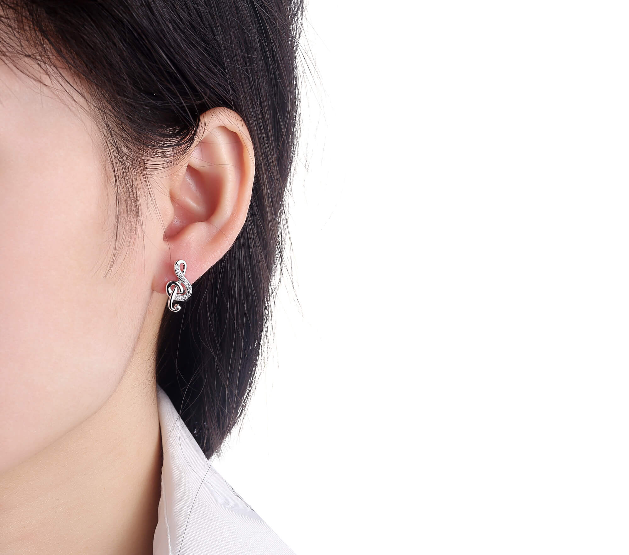 Silver earrings